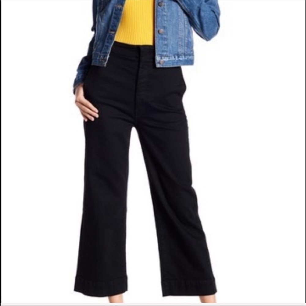 MOTHER denim wide leg culottes